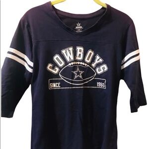Dallas Cowboys Authentic Women’s 3/4 Sleeve Top Size Medium but fits like Small